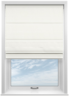 Ultra Luxe Velvet, White Lace - Roman Blind